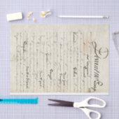 Handgeschreven papier voor briefpapier (Craft)