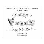 Handgeschreven Pasture Gestegen Ei Business Stempe Rubberstempel (Afrduk)