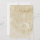 Handgeschreven perkament vintage trouw uitnodiging (Achterkant)