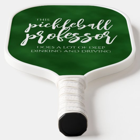 Handgeschreven Pickleball Professor Dinks Chalkboa Paddle (Laagn)