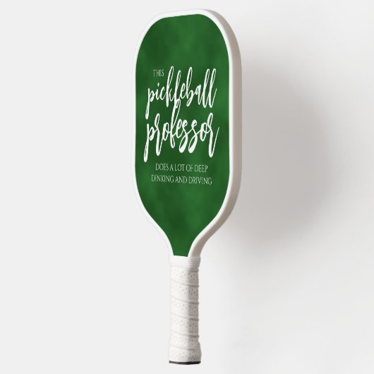 Handgeschreven Pickleball Professor Dinks Chalkboa Pickleball Paddle (Links)