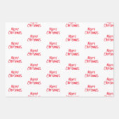 Handgeschreven pretkerst in rood inpakpapier vel (Voorkant 2)