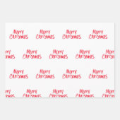 Handgeschreven pretkerst in rood inpakpapier vel (Voorkant)