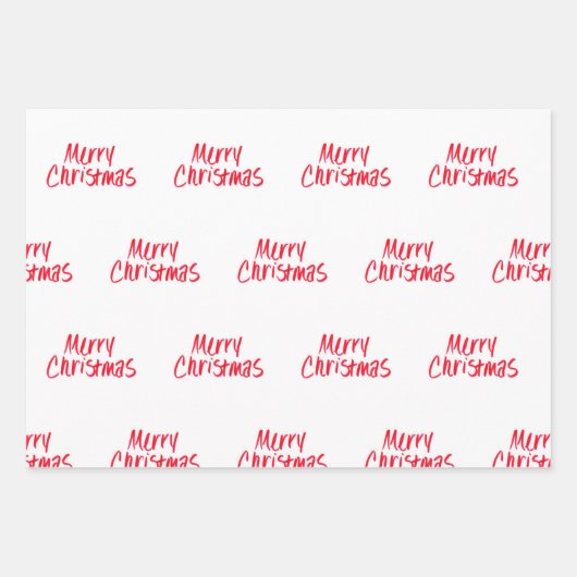 Handgeschreven pretkerst in rood inpakpapier vel (Voorkant)