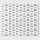 Handgeschreven pretkerst in zwart cadeaupapier (Vlak)