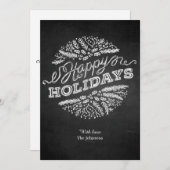 Handgeschreven Prettige feestdagen 5 x 7 kaart (Voorkant / Achterkant)