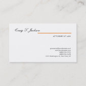 Handgeschreven professionele advocaat Modern Visitekaartje (Voorkant)