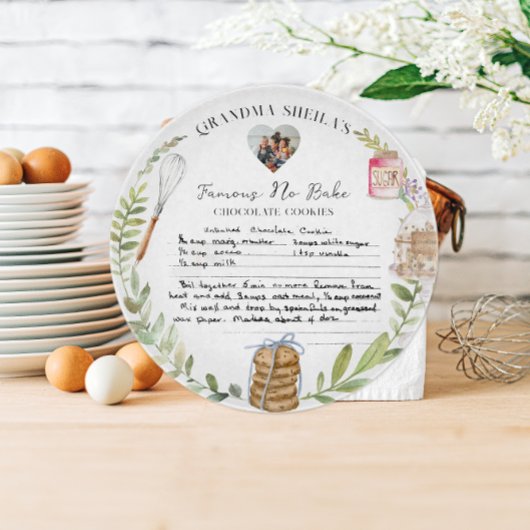 Handgeschreven Recept Geschenk Snijplank