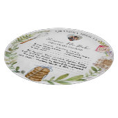 Handgeschreven Recept Geschenk Snijplank (Hoek)