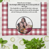 Handgeschreven recept Keepsake Bourgogne Plaid Fot Theedoek (Gevouwen)