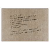 Handgeschreven Recipe Family Keepomwille Custom Ph Snijplank (Voorkant)