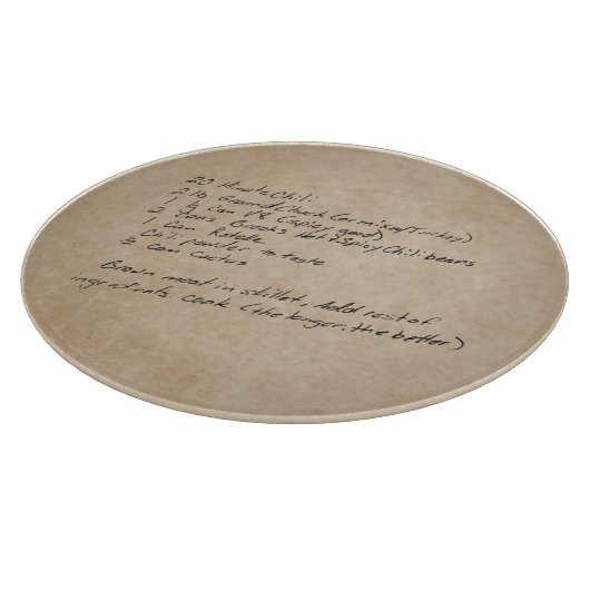 Handgeschreven Recipe Family Keepomwille Custom Ph Snijplank (Hoek)