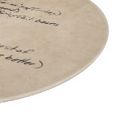 Handgeschreven Recipe Family Keepomwille Custom Ph Snijplank (Hoek)