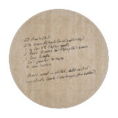 Handgeschreven Recipe Family Keepomwille Custom Ph Snijplank (Voorkant)