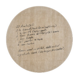 Handgeschreven Recipe Family Keepomwille Custom Ph Snijplank