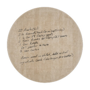 Handgeschreven Recipe Family Keepomwille Custom Ph Snijplank