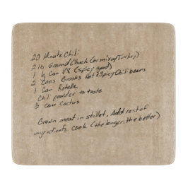 Handgeschreven Recipe Family Keepomwille Custom Ph Snijplank