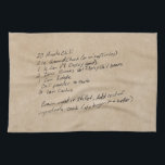 Handgeschreven Recipe Family Keepomwille Custom Ph Theedoek<br><div class="desc">Voeg je eigen foto van een familierecept toe aan creëer een zeer speciale kluis</div>