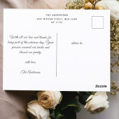 Handgeschreven Religieus Doop Bedankt Briefkaart