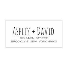 Handgeschreven retouradres rubberstempel