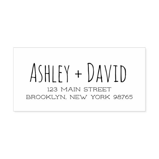 Handgeschreven retouradres rubberstempel (Afrduk)