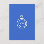 Handgeschreven Retro Bright Unieke Bruiloft Detail Informatiekaartje (Achterkant)