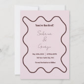 Handgeschreven retro leuke elegante bruiloft save the date (Achterkant)