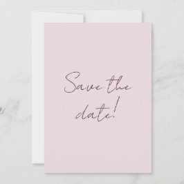 Handgeschreven retro leuke elegante bruiloft save the date