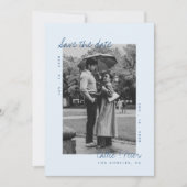 Handgeschreven retro minimalistische bruiloft Bewa Kaart (Voorkant)