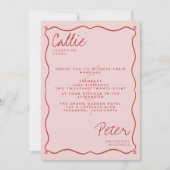 Handgeschreven retro minimalistische monochromatis kaart (Voorkant)