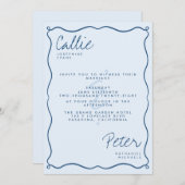 Handgeschreven retro minimalistische monochromatis kaart (Voorkant / Achterkant)