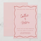 Handgeschreven retro minimalistische monochrome br kaart (Voorkant / Achterkant)