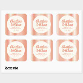 Handgeschreven RetroHuwelijk Rechthoekige Sticker (Vel)