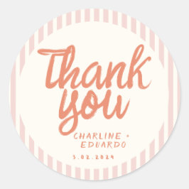 Handgeschreven RetroHuwelijk Rechthoekige Sticker