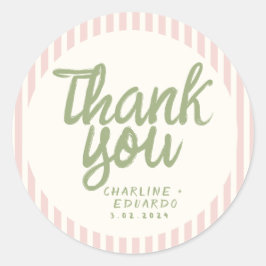 Handgeschreven RetroHuwelijk Rechthoekige Sticker