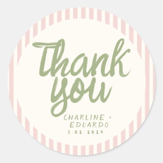 Handgeschreven RetroHuwelijk Rechthoekige Sticker (Voorkant)