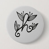 handgeschreven ronde button 7,6 cm (Voorkant)