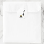 handgeschreven ronde sticker (Tas)