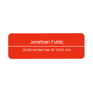 Handgeschreven Rood-kerstadres Sjabloon retouradre Etiket