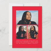 Handgeschreven rood Manuscript van de Borstel 4 he Aankondiging (Achterkant)