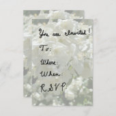 Handgeschreven RSVP-kaart RSVP Kaartje (Voorkant / Achterkant)