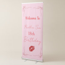Handgeschreven Sassy  Roze  Strik Verjaardags Welk