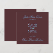 Handgeschreven save the date (Voorkant / Achterkant)