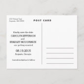 Handgeschreven Save the Date Briefkaart (Achterkant)