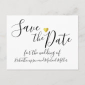 Handgeschreven Save the Date bruiloft Aankondigingskaart (Voorkant)