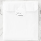 Handgeschreven Save the Date Ronde Sticker (Tas)