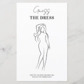 Handgeschreven schets de jurk Vrijgezellenfeest sp (Voorkant)