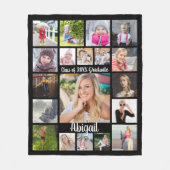 Handgeschreven script 19 Photo Collage Afstuderen  Fleece Deken (Voorkant)