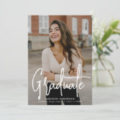 Handgeschreven script 2 Photo Afstuderen Aankondiging (Staand voorkant)