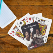 Handgeschreven script Aangepaste fotokalligrafie Pokerkaarten
